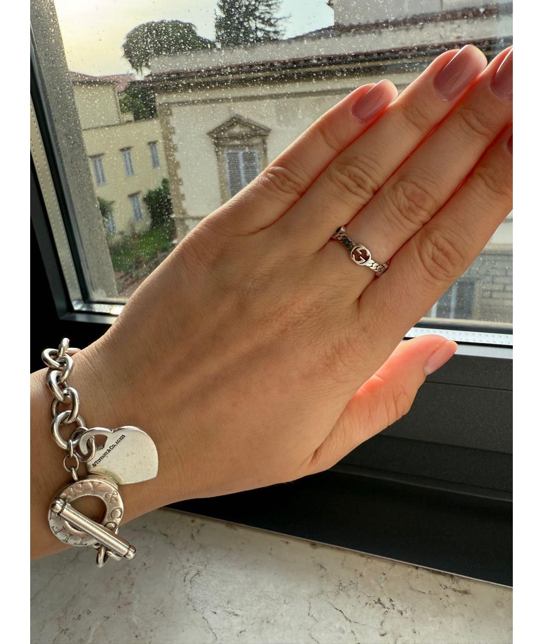 GUCCI Серебряное серебряное кольцо, фото 6