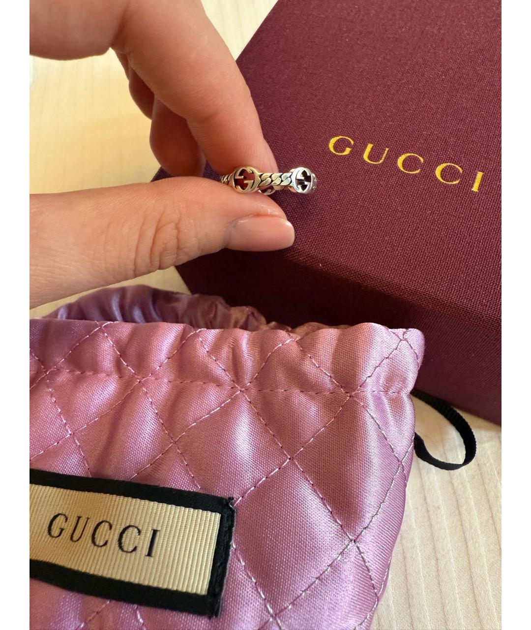 GUCCI Серебряное серебряное кольцо, фото 4