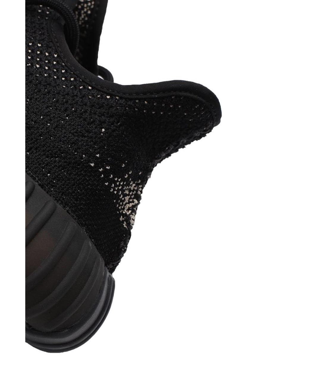 ADIDAS YEEZY Черные неопреновые низкие кроссовки / кеды, фото 6