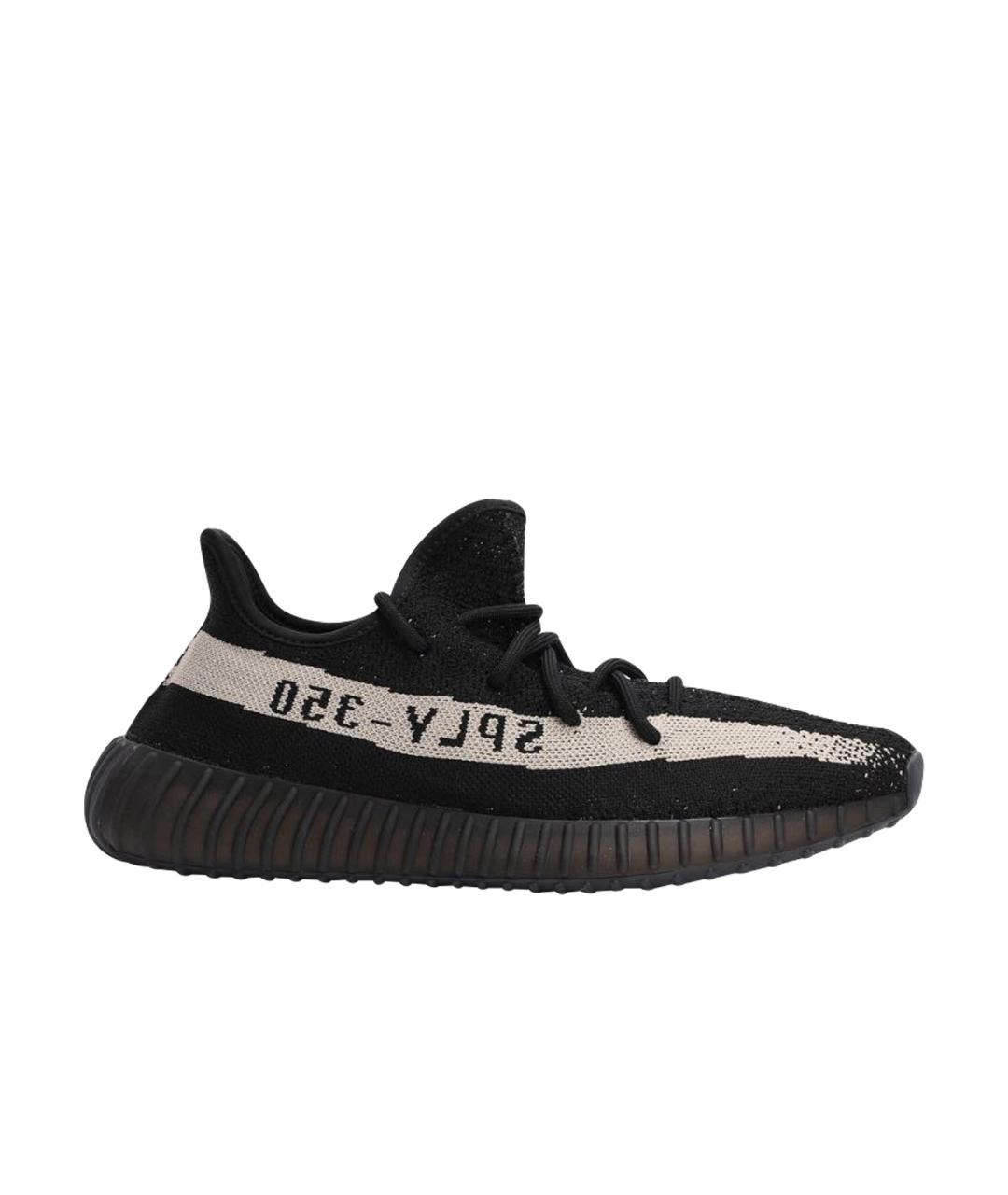 ADIDAS YEEZY Черные неопреновые низкие кроссовки / кеды, фото 1