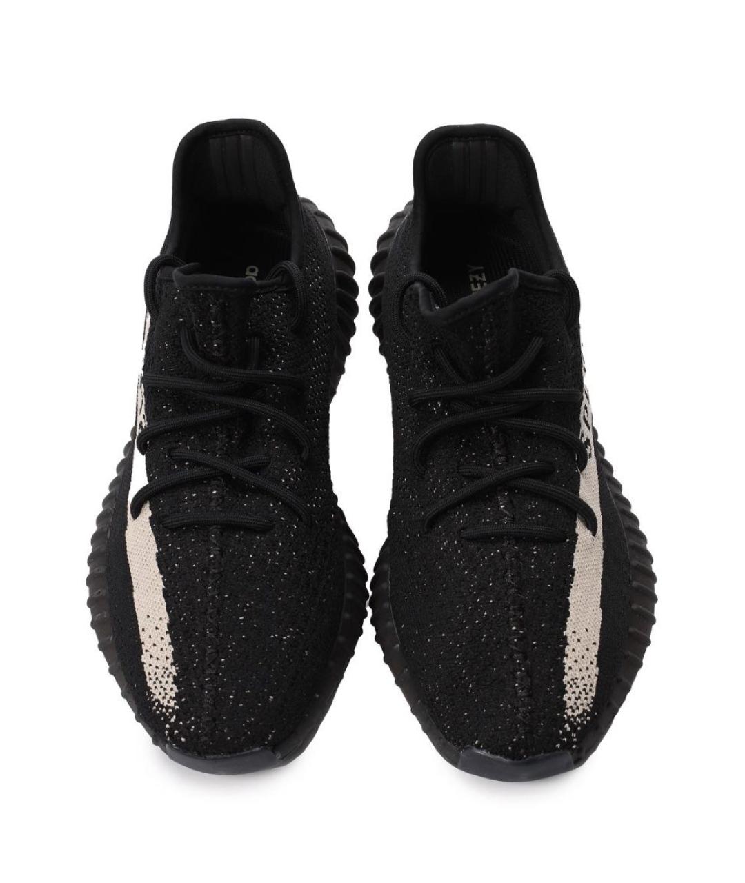 ADIDAS YEEZY Черные неопреновые низкие кроссовки / кеды, фото 2