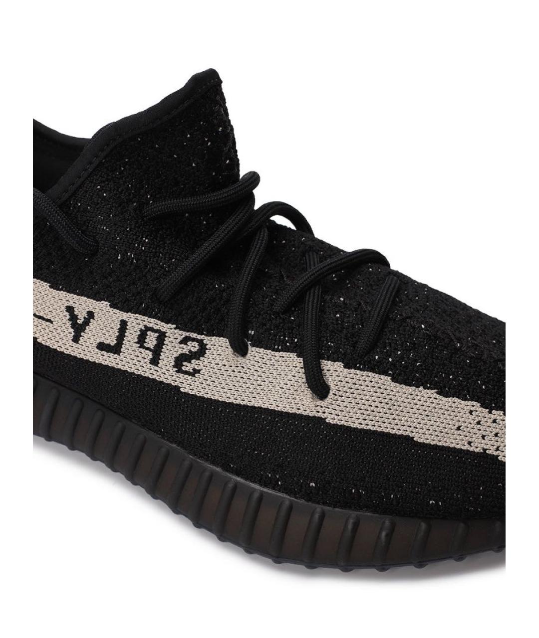 ADIDAS YEEZY Черные неопреновые низкие кроссовки / кеды, фото 5