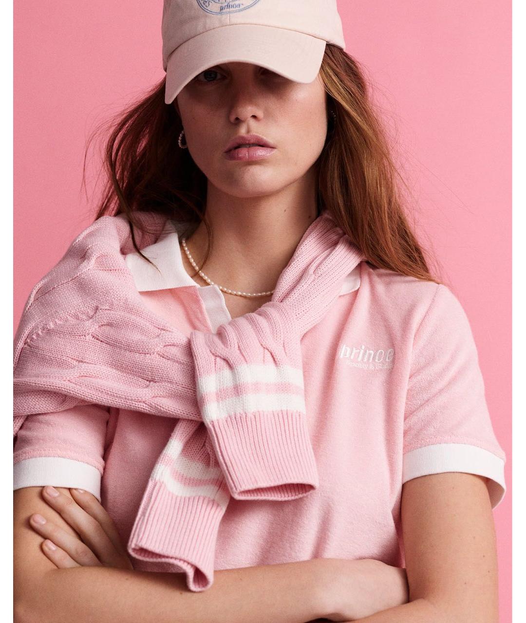 SPORTY AND RICH Розовая хлопковая футболка, фото 2