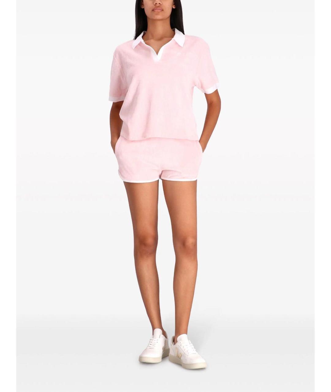 SPORTY AND RICH Розовая хлопковая футболка, фото 3