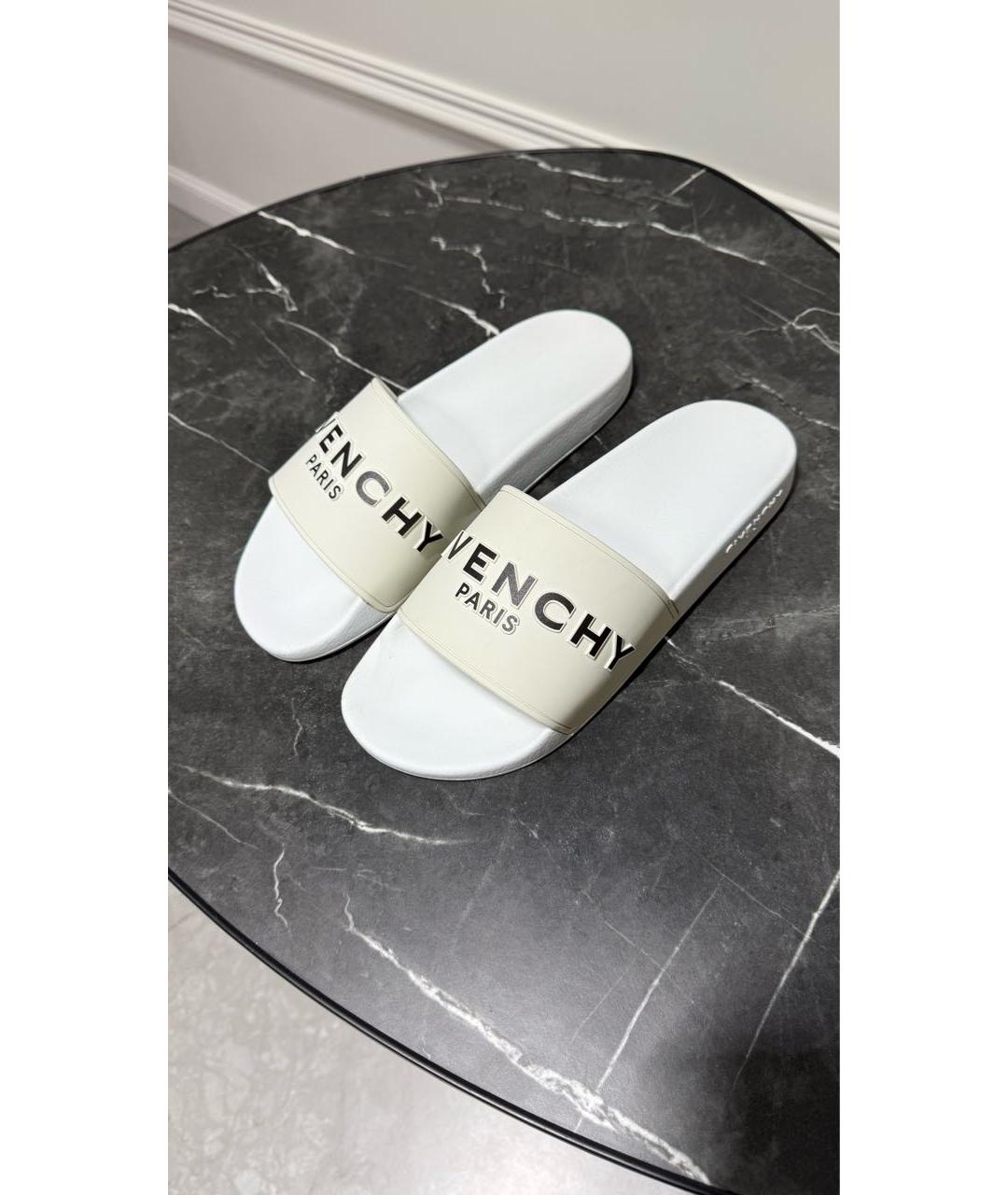 GIVENCHY Белые шлепанцы, фото 2
