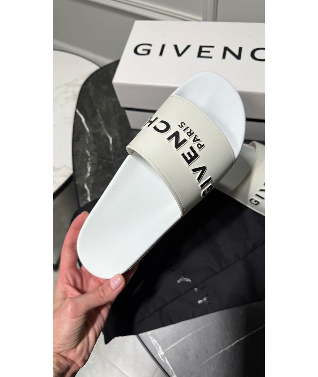 GIVENCHY Белые шлепанцы, фото 4
