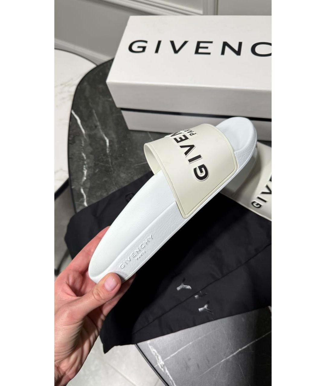 GIVENCHY Белые шлепанцы, фото 3
