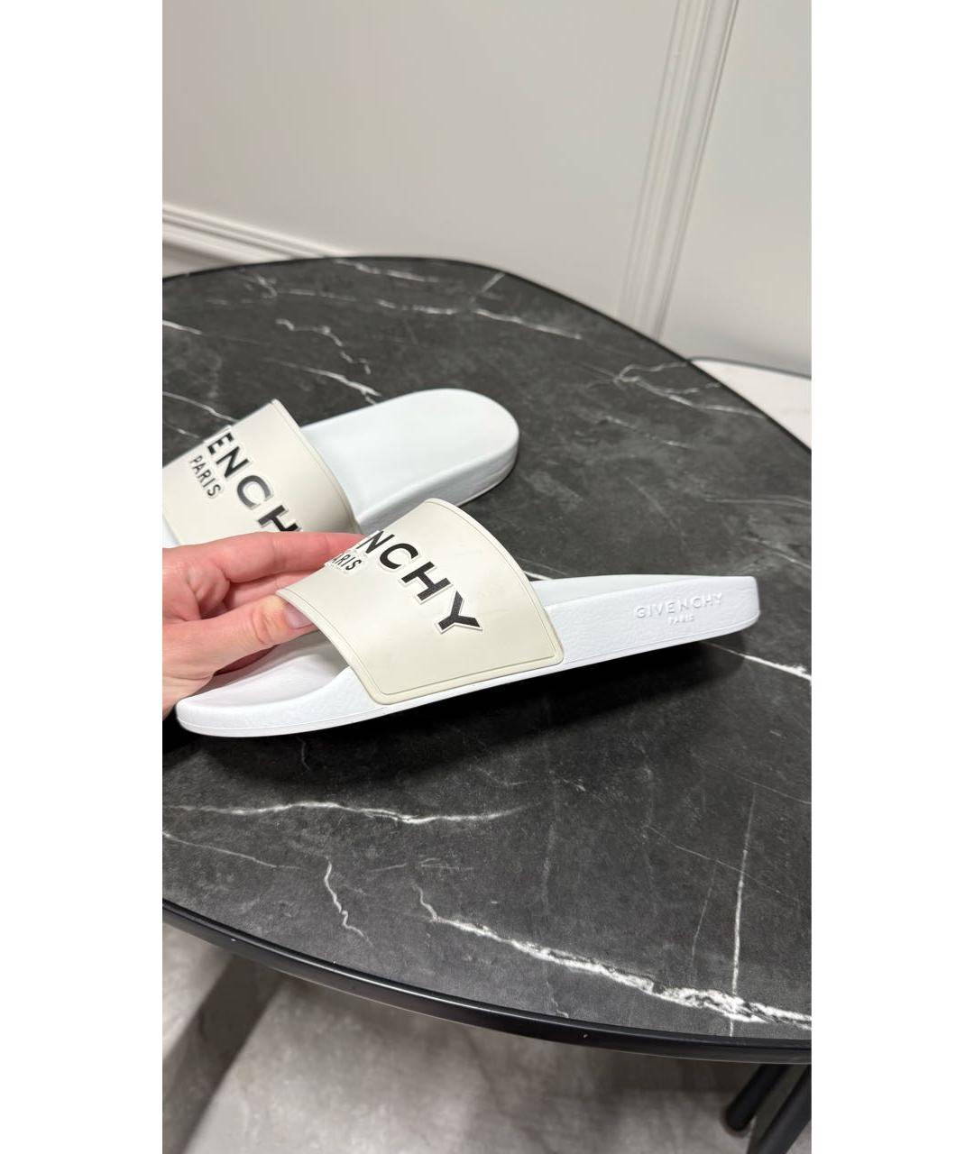 GIVENCHY Белые шлепанцы, фото 4