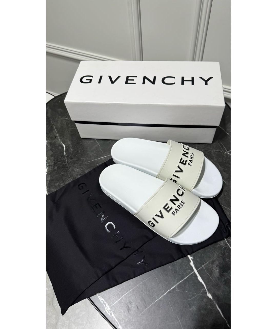 GIVENCHY Белые шлепанцы, фото 2
