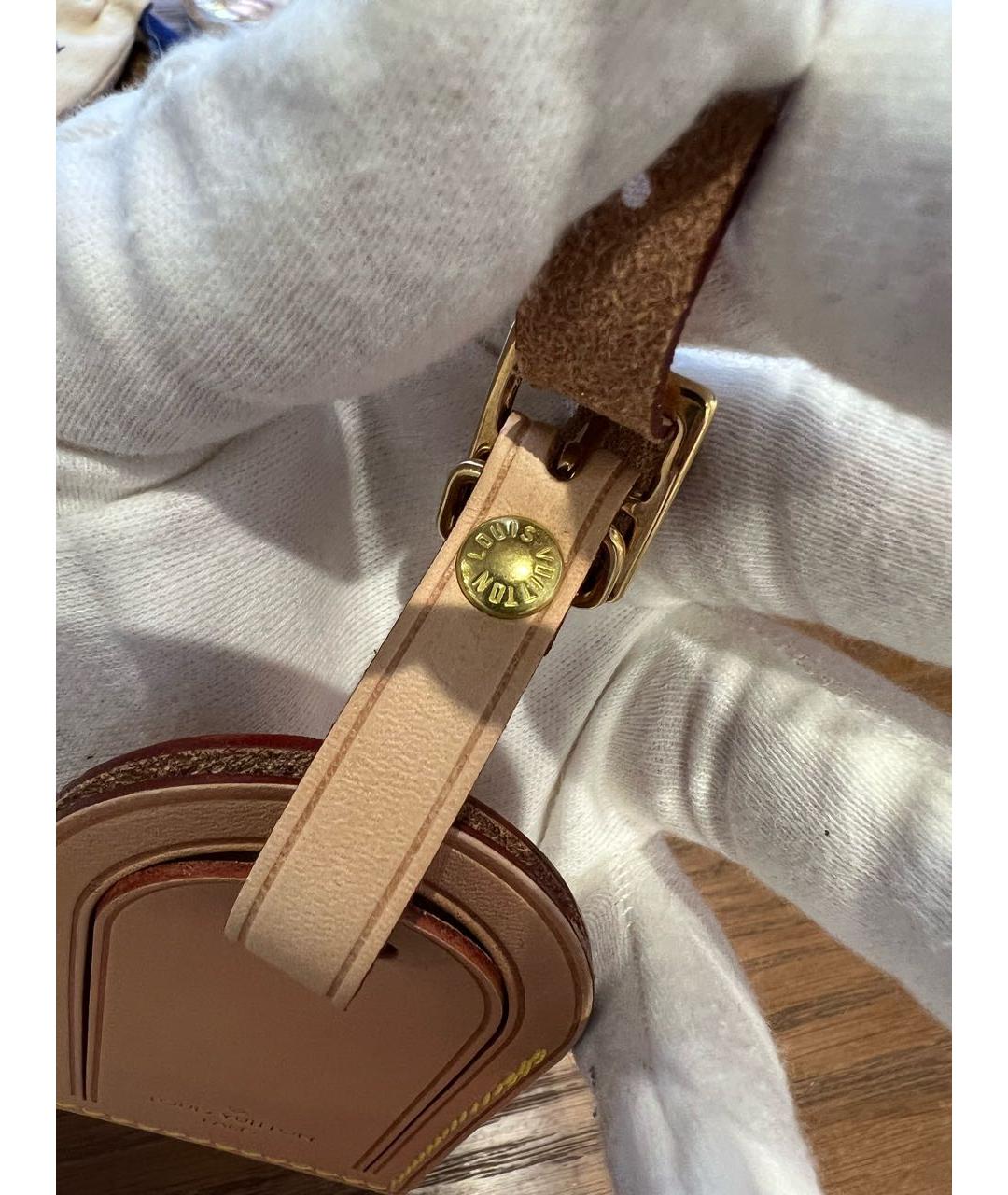 LOUIS VUITTON Бежевый брелок, фото 4