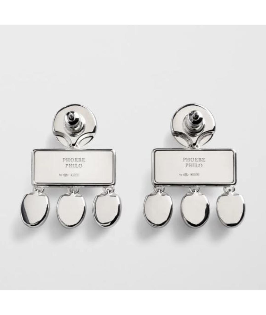 PHOEBE PHILO Серебряные серебряные серьги, фото 3