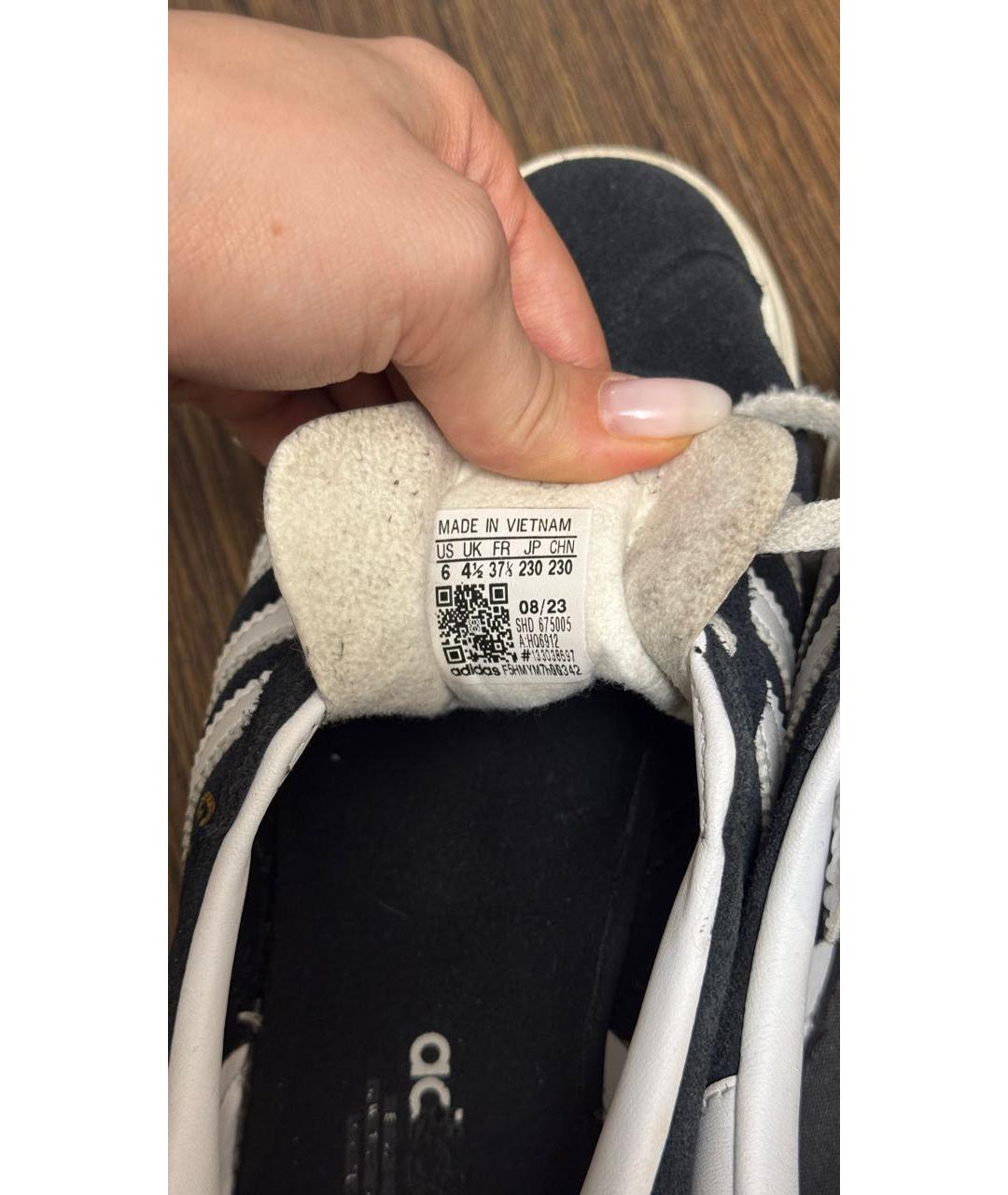 ADIDAS Черные замшевые кеды, фото 5