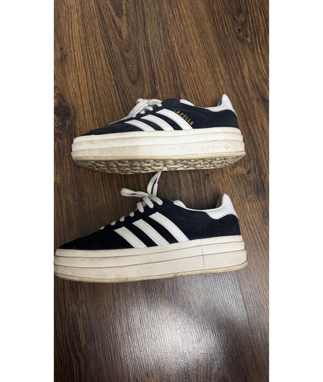 ADIDAS Черные замшевые кеды, фото 6