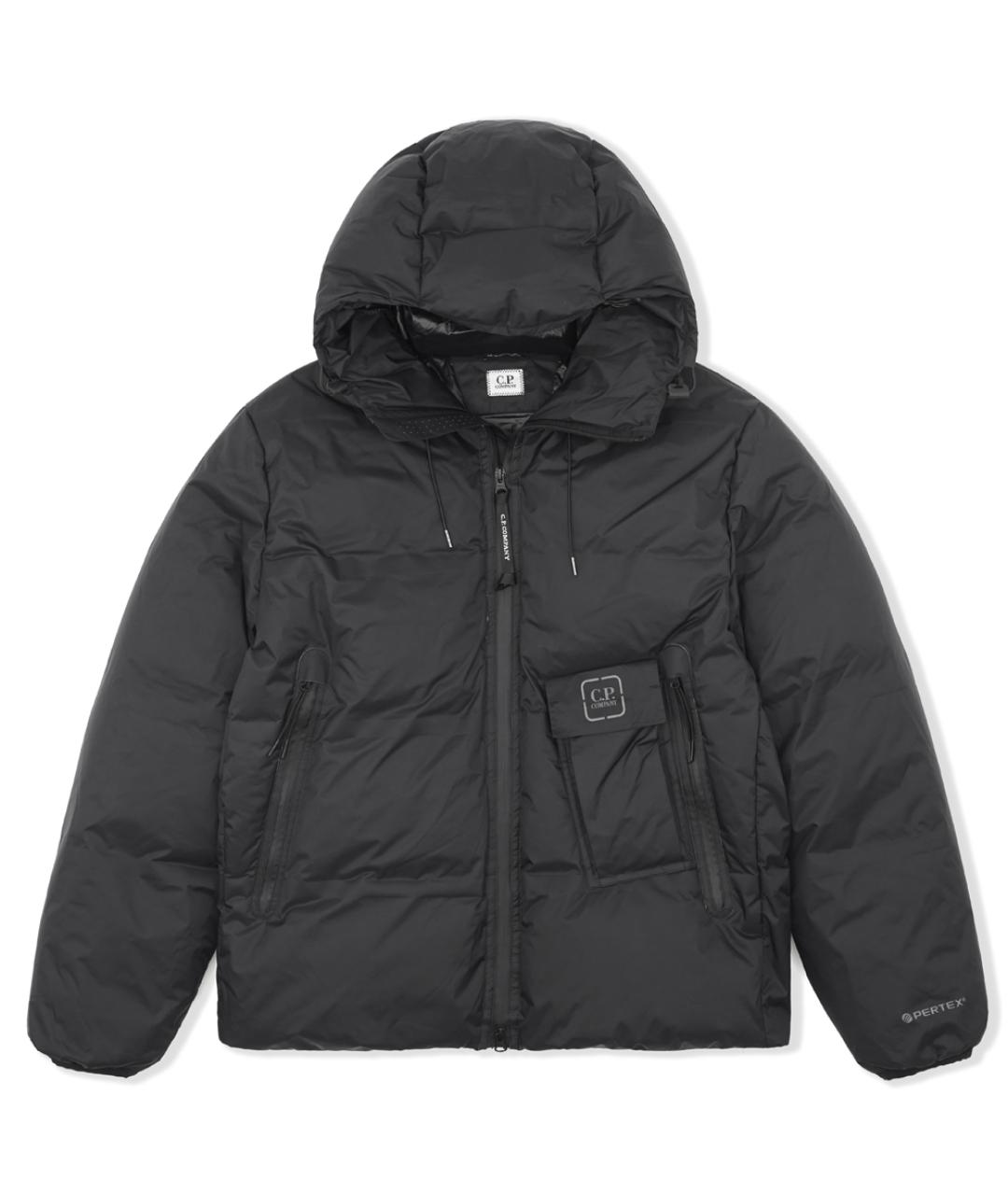 CP COMPANY Черный полиамидовый пуховик, фото 1
