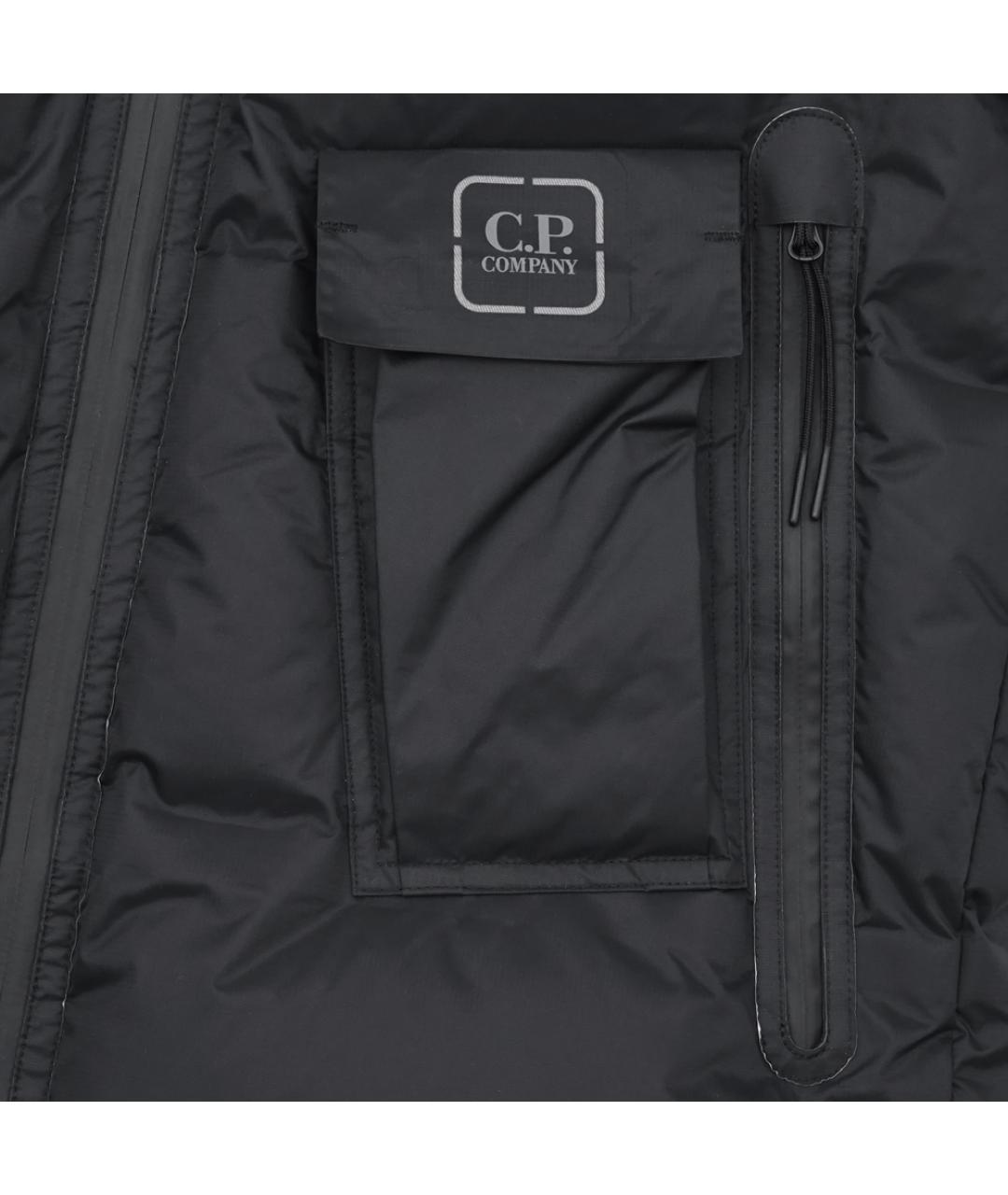 CP COMPANY Черный полиамидовый пуховик, фото 4