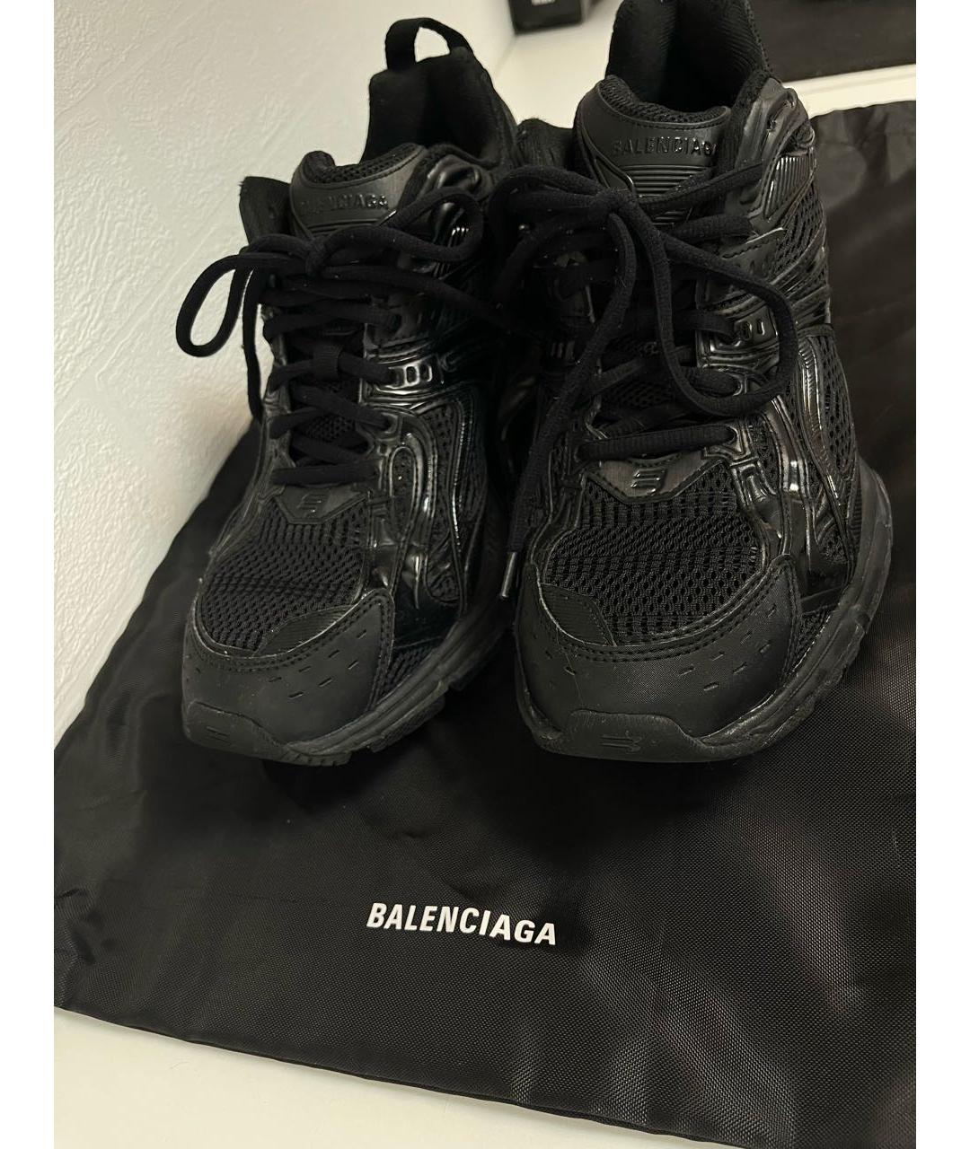 BALENCIAGA Черные низкие кроссовки / кеды, фото 3