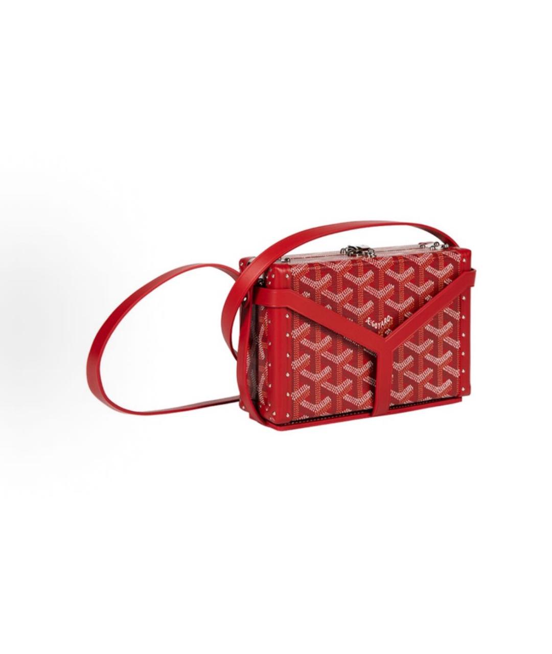 GOYARD Красная сумка через плечо, фото 3