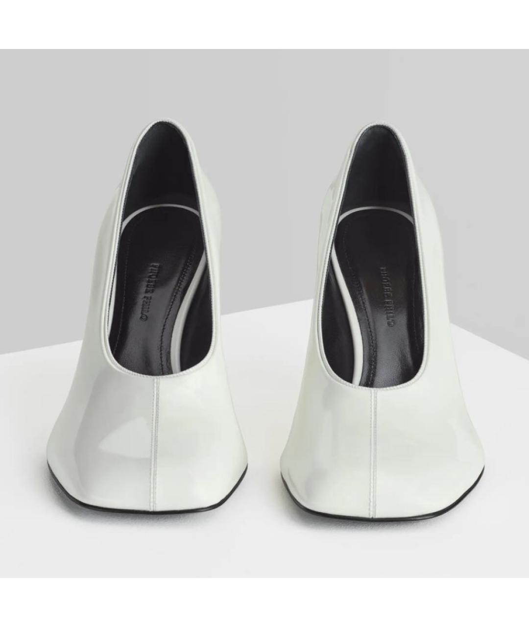 PHOEBE PHILO Белые туфли из лакированной кожи, фото 4