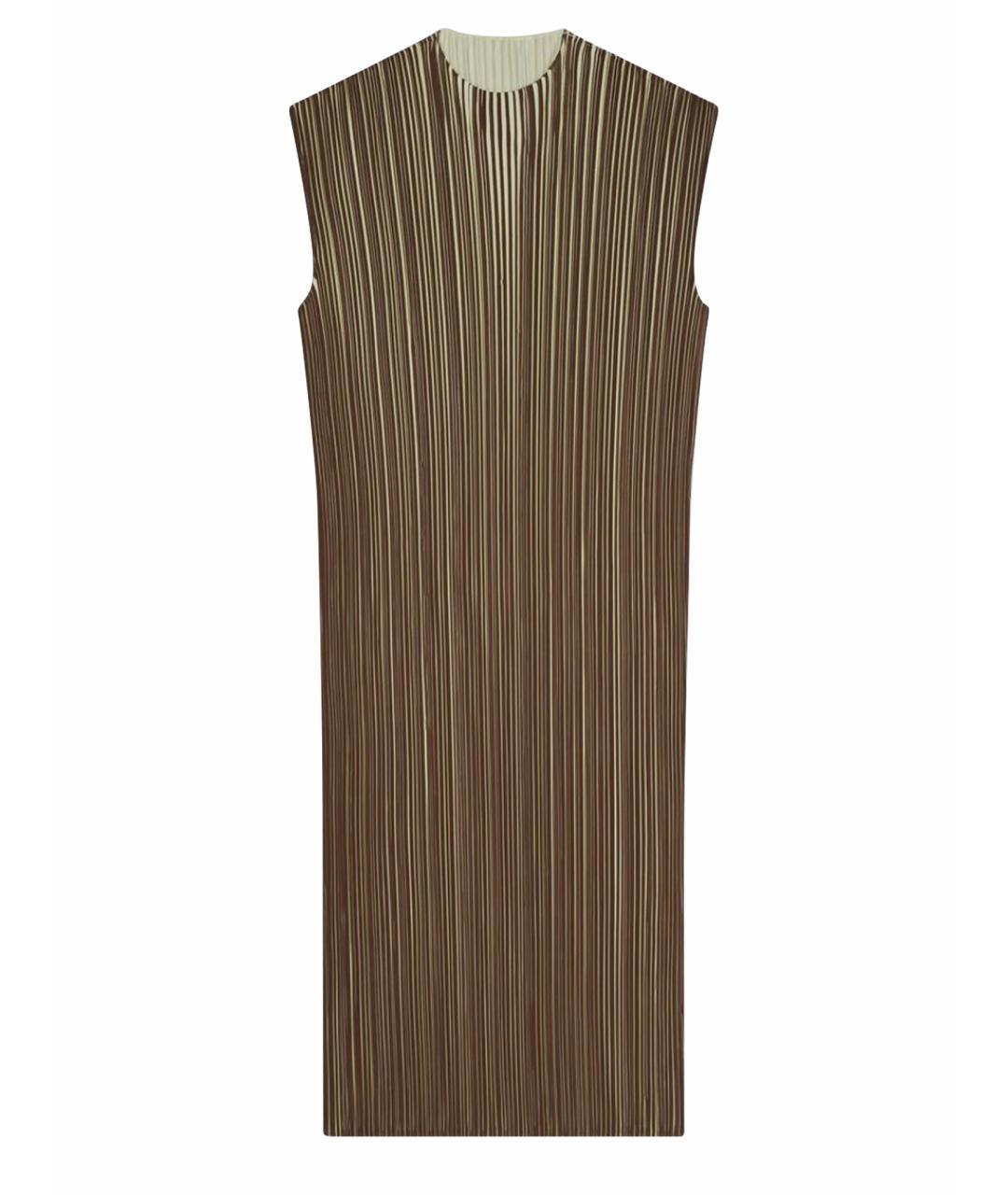 PHOEBE PHILO Хаки полиэстеровое платье, фото 1