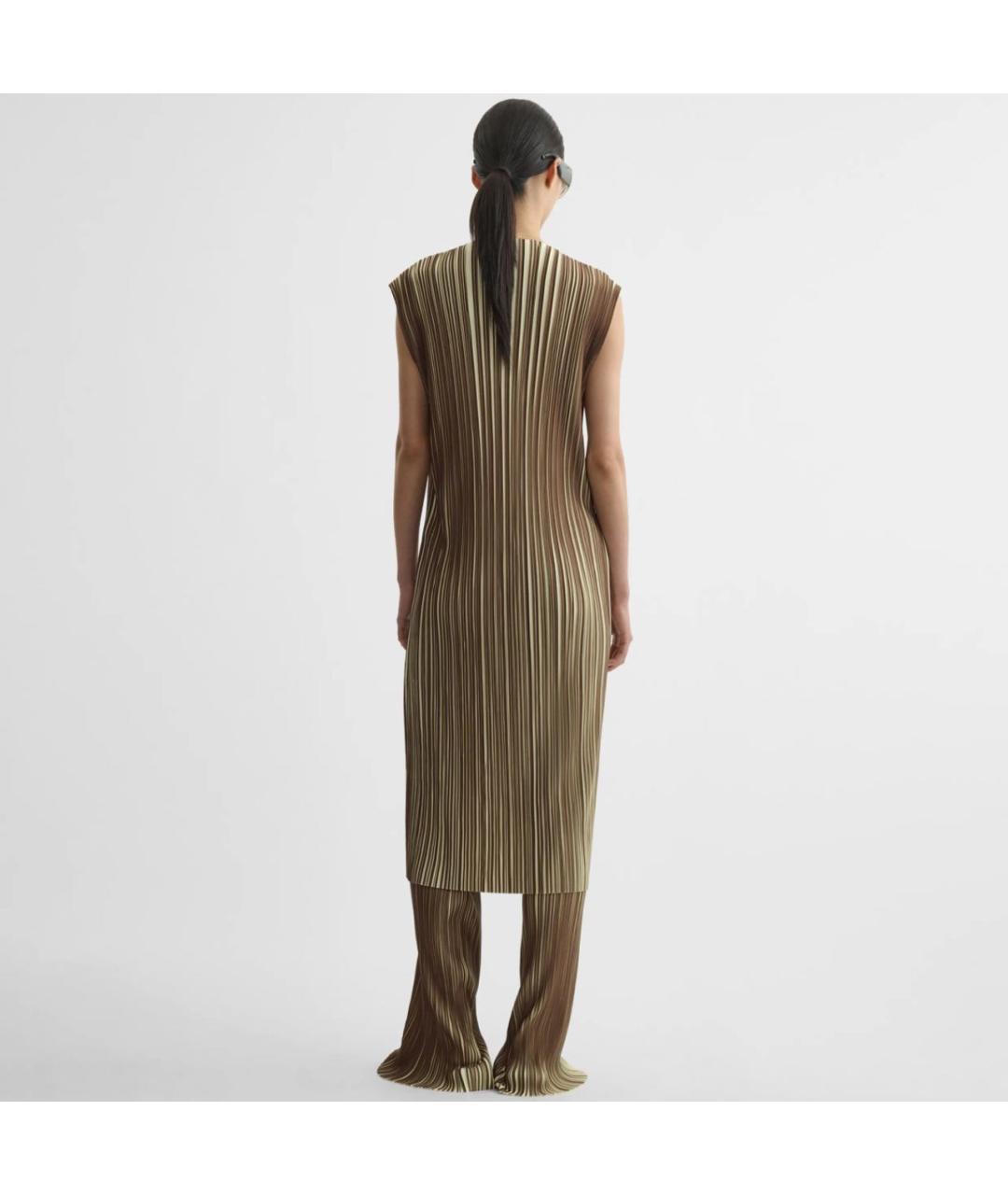 PHOEBE PHILO Хаки полиэстеровое платье, фото 5