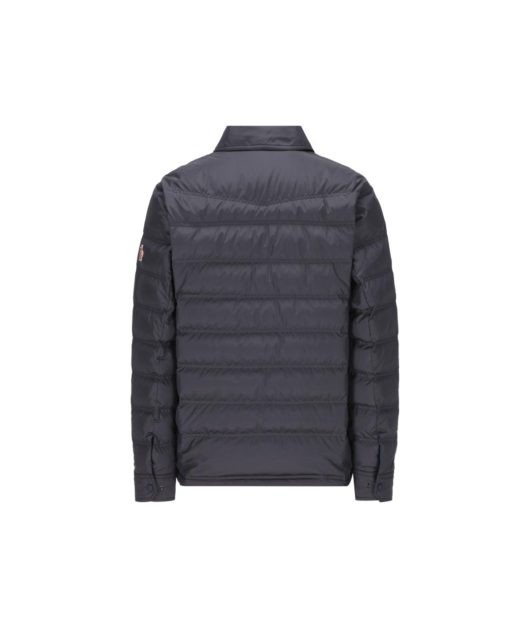MONCLER GRENOBLE Темно-синяя полиэстеровая куртка, фото 3