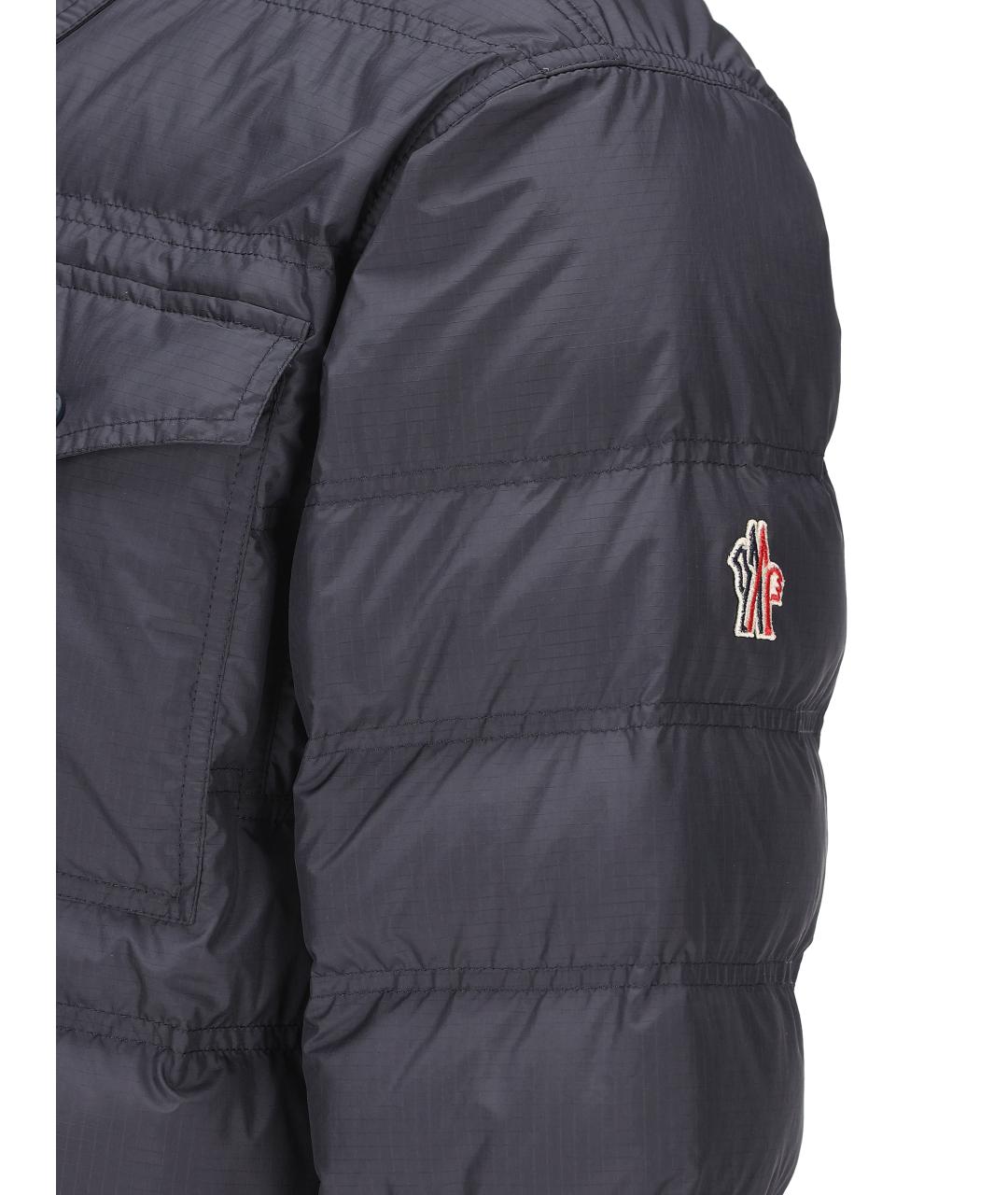 MONCLER GRENOBLE Темно-синяя полиэстеровая куртка, фото 2