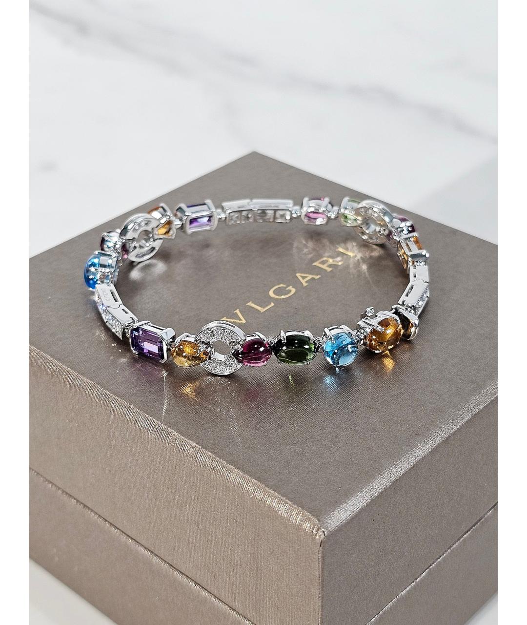BVLGARI Серебрянный браслет из белого золота, фото 2