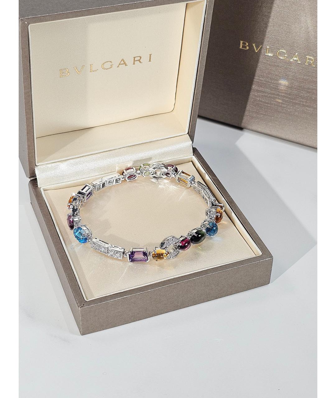 BVLGARI Серебрянный браслет из белого золота, фото 4