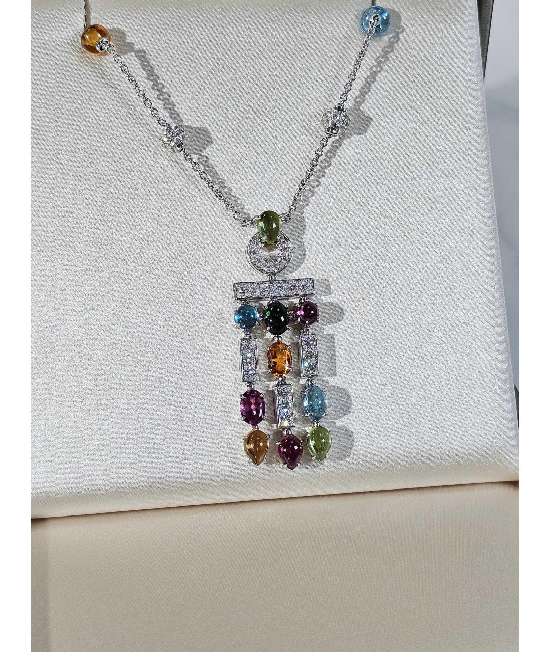 BVLGARI Серебряное колье из белого золота, фото 4