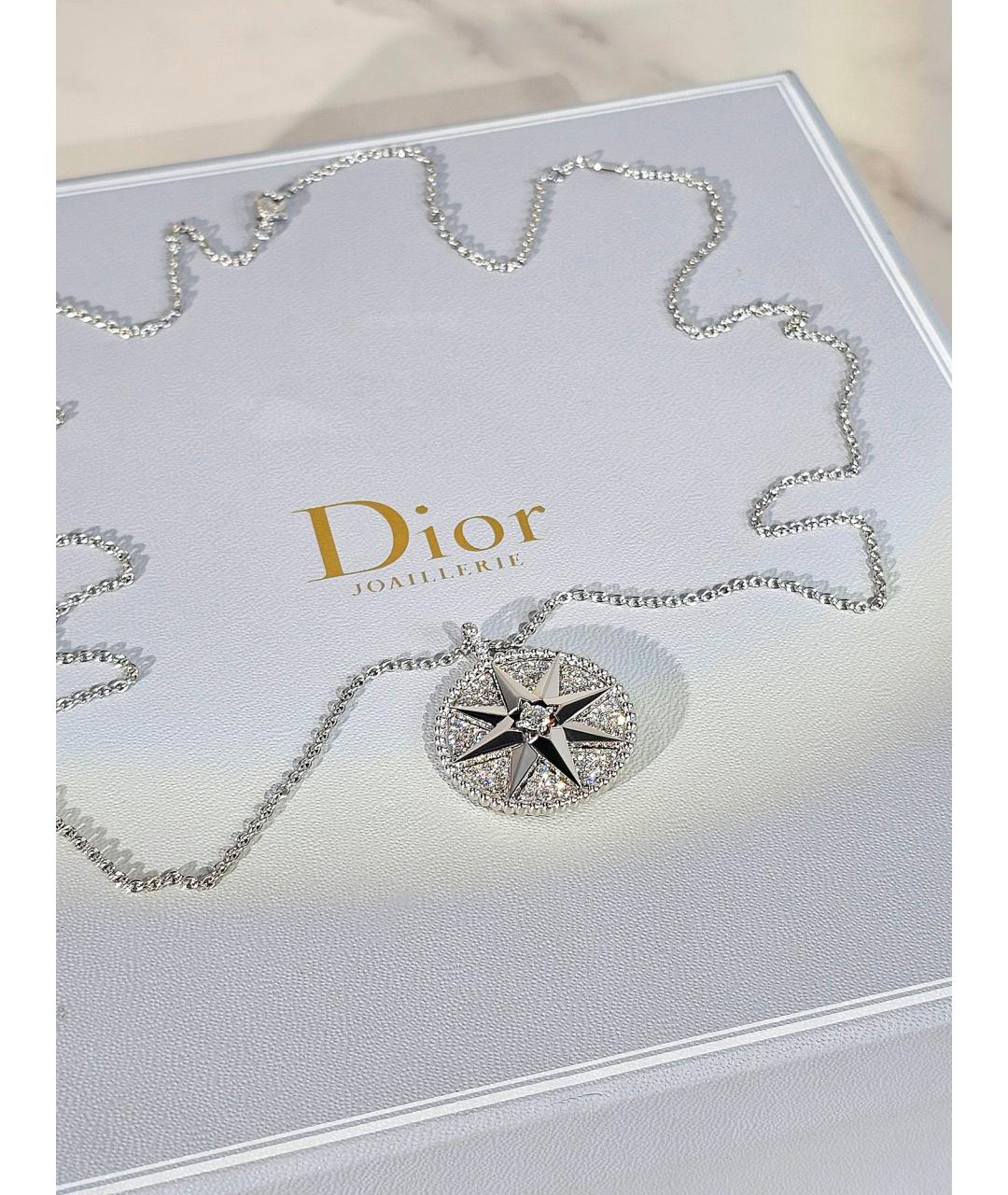 CHRISTIAN DIOR Серебряное колье из белого золота, фото 4