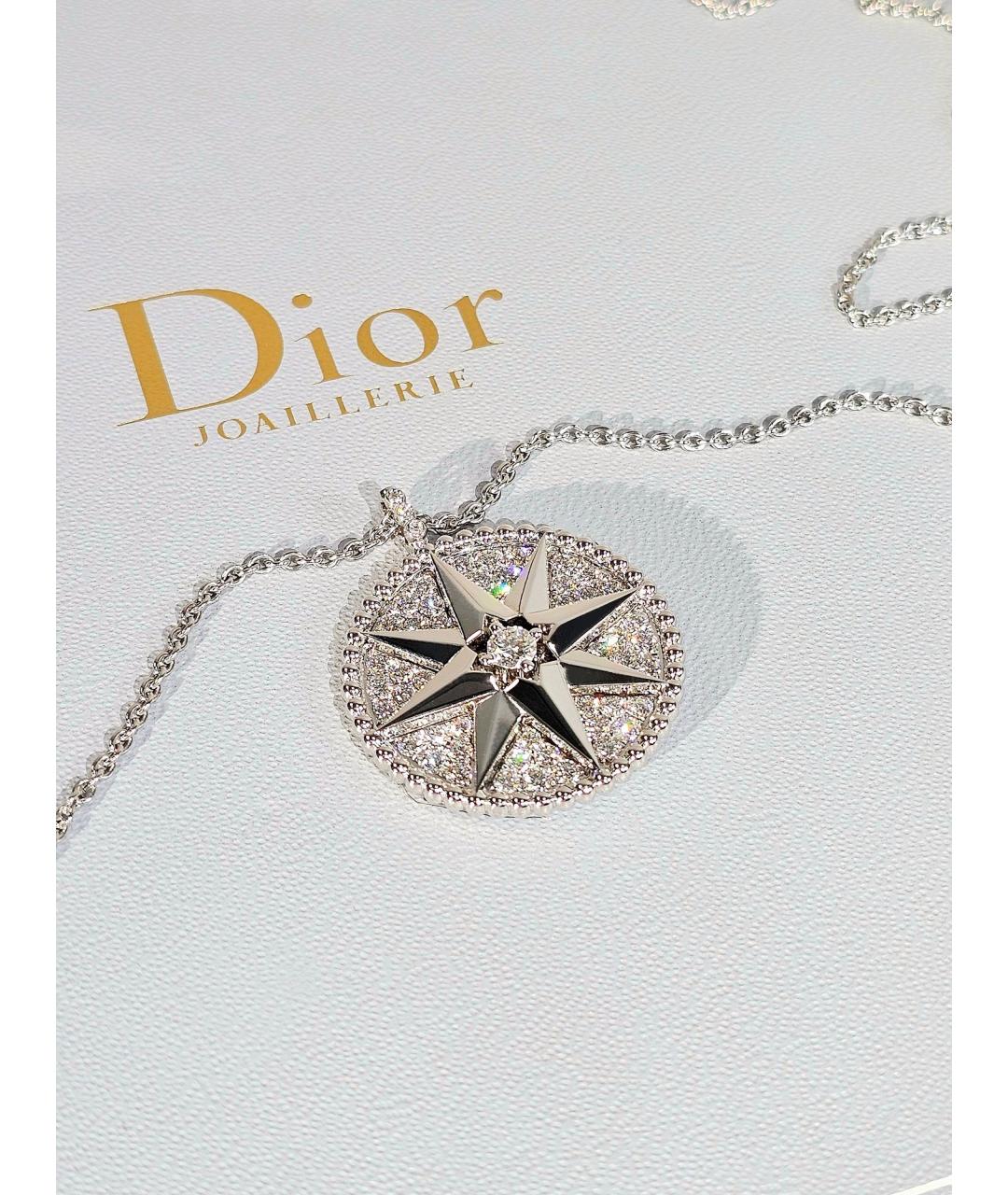 CHRISTIAN DIOR Серебряное колье из белого золота, фото 5