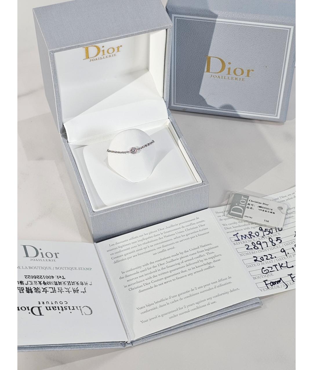 DIOR HOMME Серебряное кольцо из белого золота, фото 3