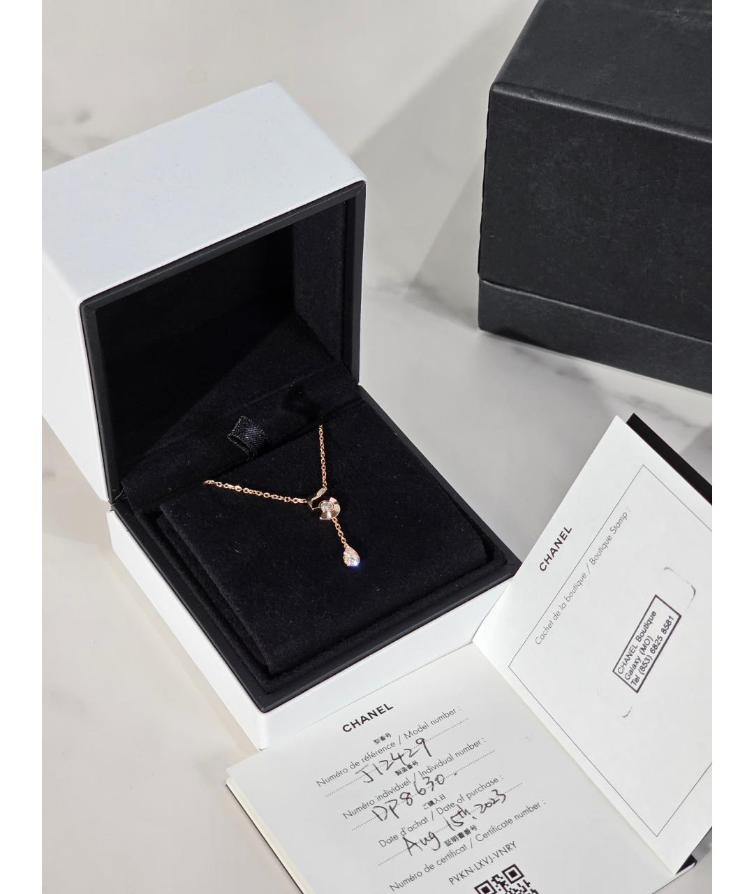CHANEL Золотое колье из розового золота, фото 4