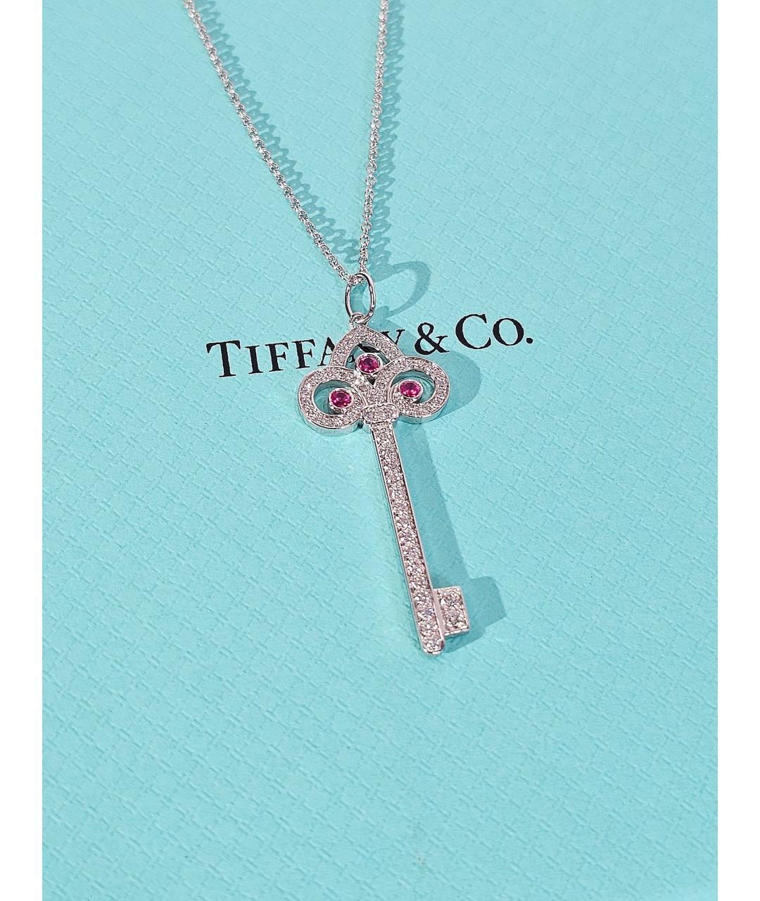 TIFFANY&CO Серебряное платиновое колье, фото 3