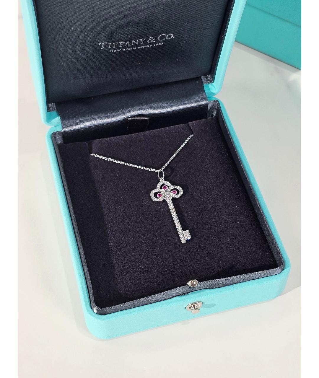 TIFFANY&CO Серебряное платиновое колье, фото 2