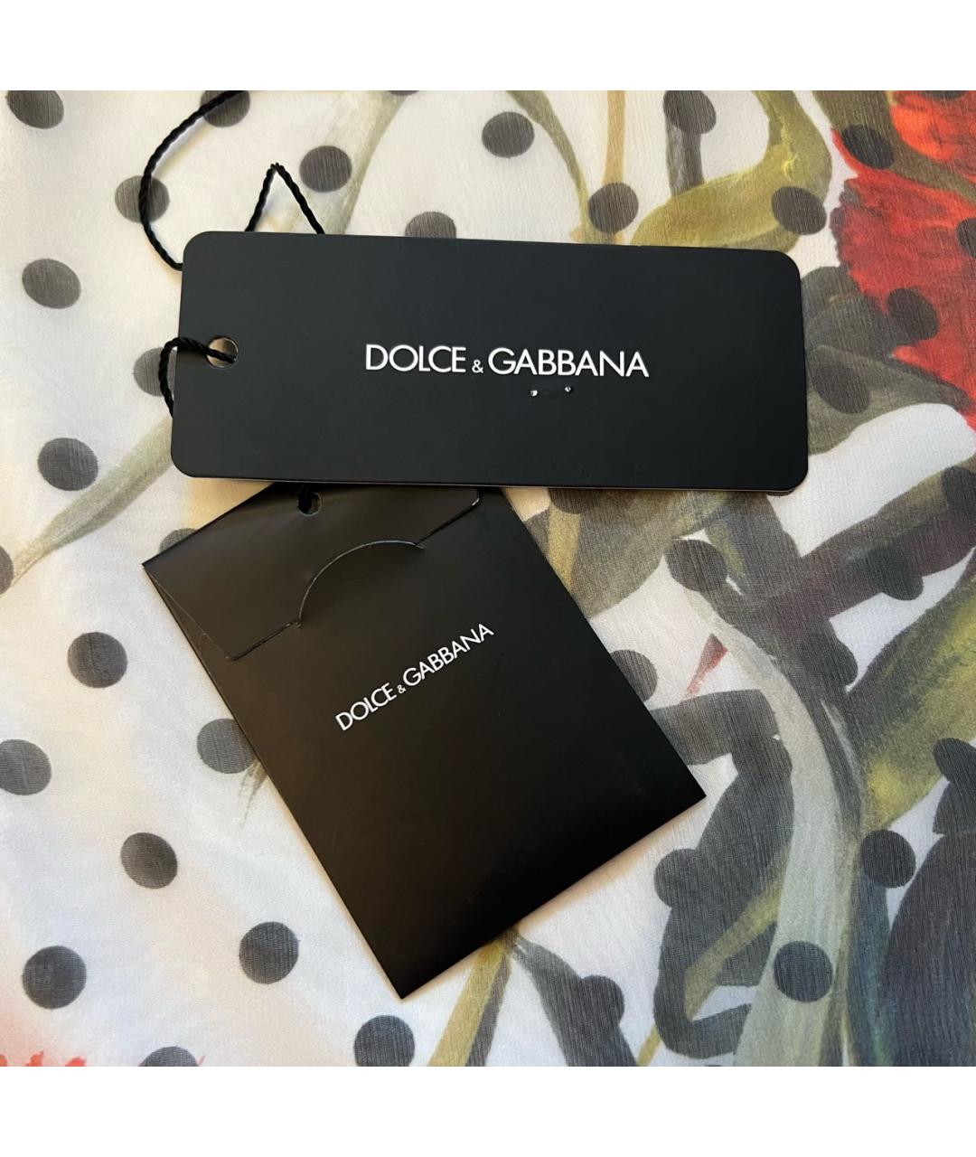 DOLCE&GABBANA Мульти шелковая блузы, фото 7