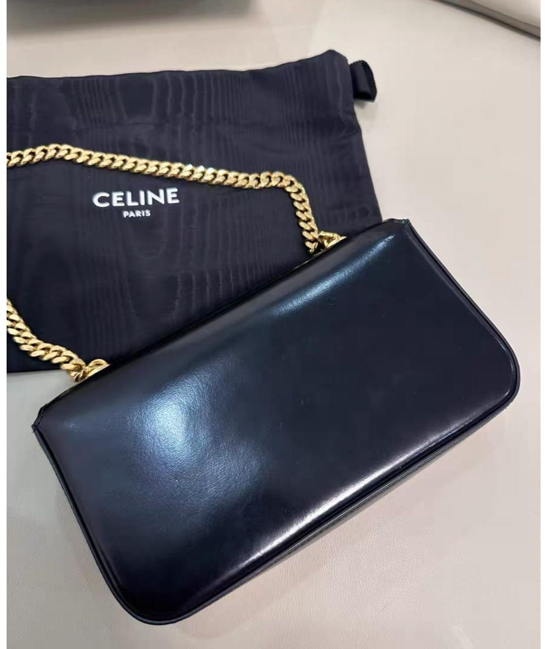 CELINE Черная сумка через плечо, фото 4