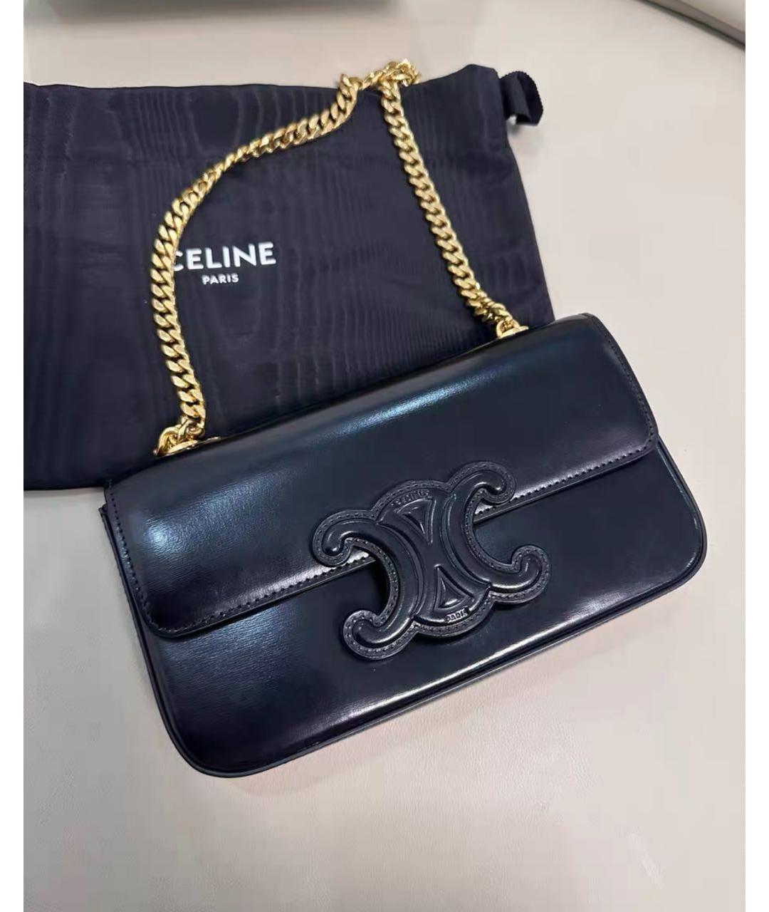 CELINE Черная сумка через плечо, фото 3