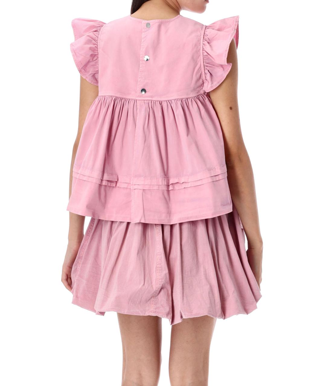 GANNI Антрацитовая хлопковая блузы, фото 2