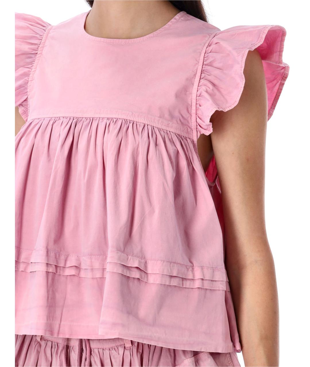 GANNI Антрацитовая хлопковая блузы, фото 3