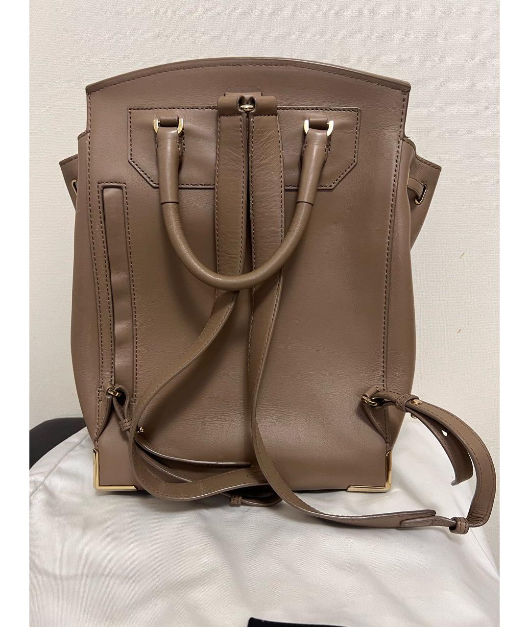 ALEXANDER WANG Бежевый кожаный рюкзак, фото 4