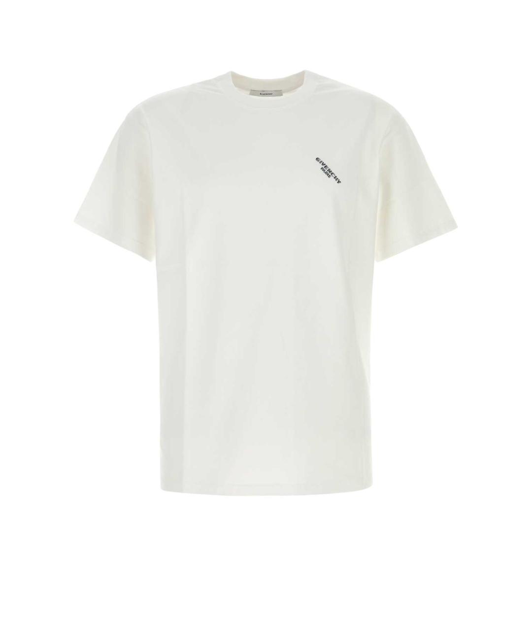 GIVENCHY Белая хлопковая футболка, фото 1