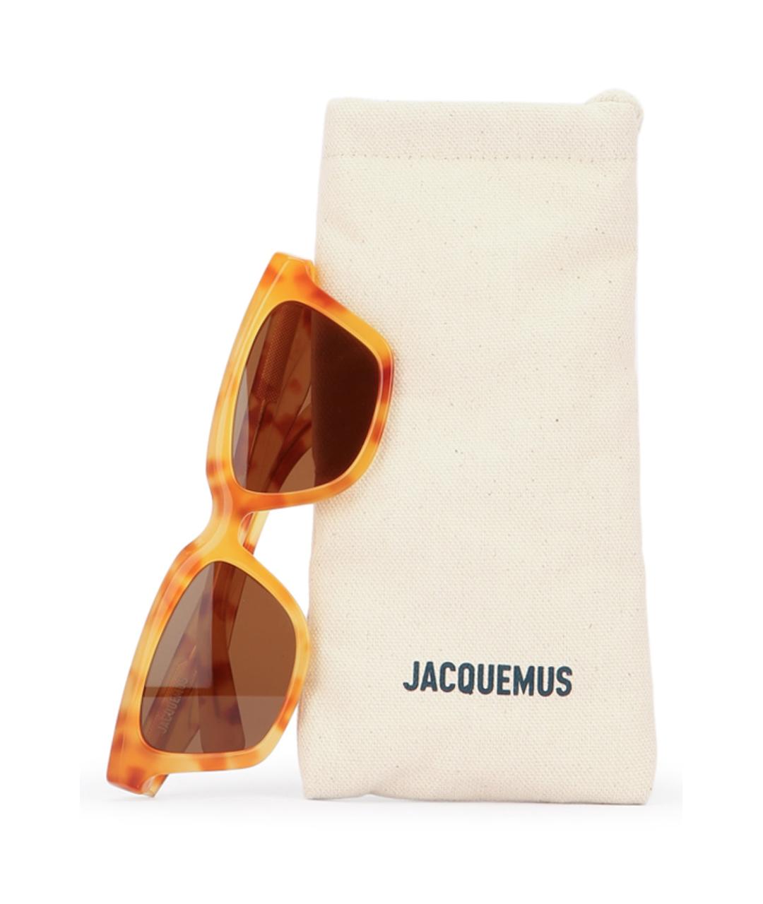 JACQUEMUS Желтые солнцезащитные очки, фото 3