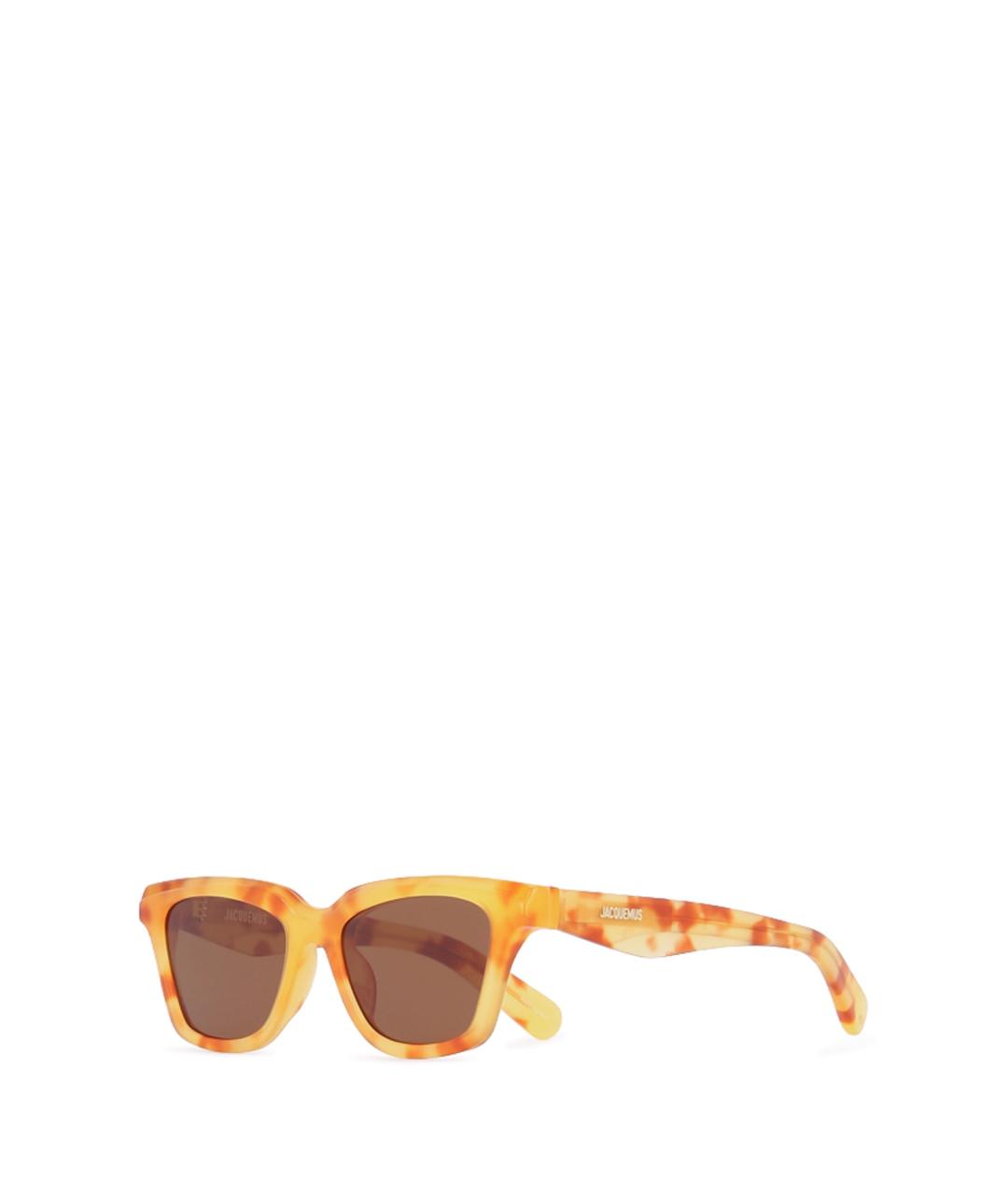 JACQUEMUS Желтые солнцезащитные очки, фото 1