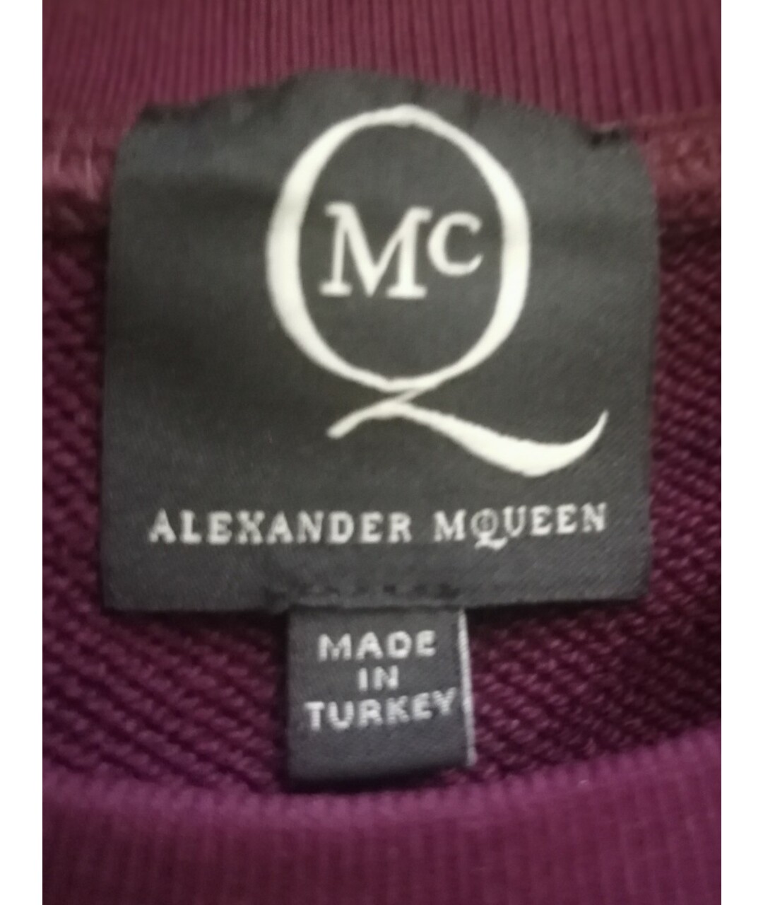 ALEXANDER MCQUEEN Бордовый хлопковый джемпер / свитер, фото 5