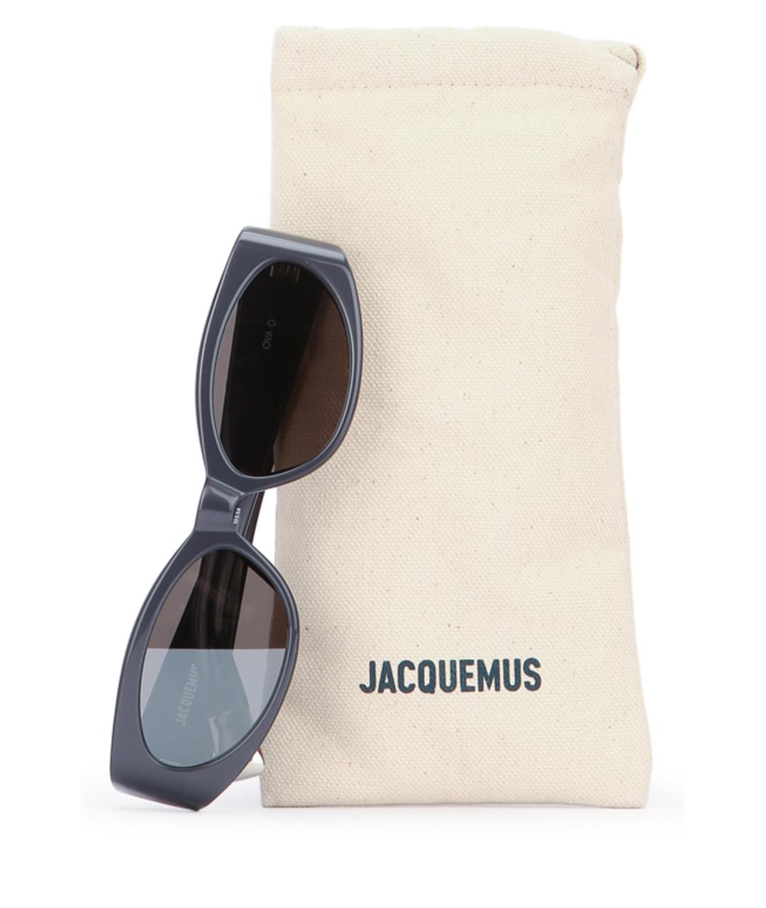 JACQUEMUS Антрацитовые солнцезащитные очки, фото 3