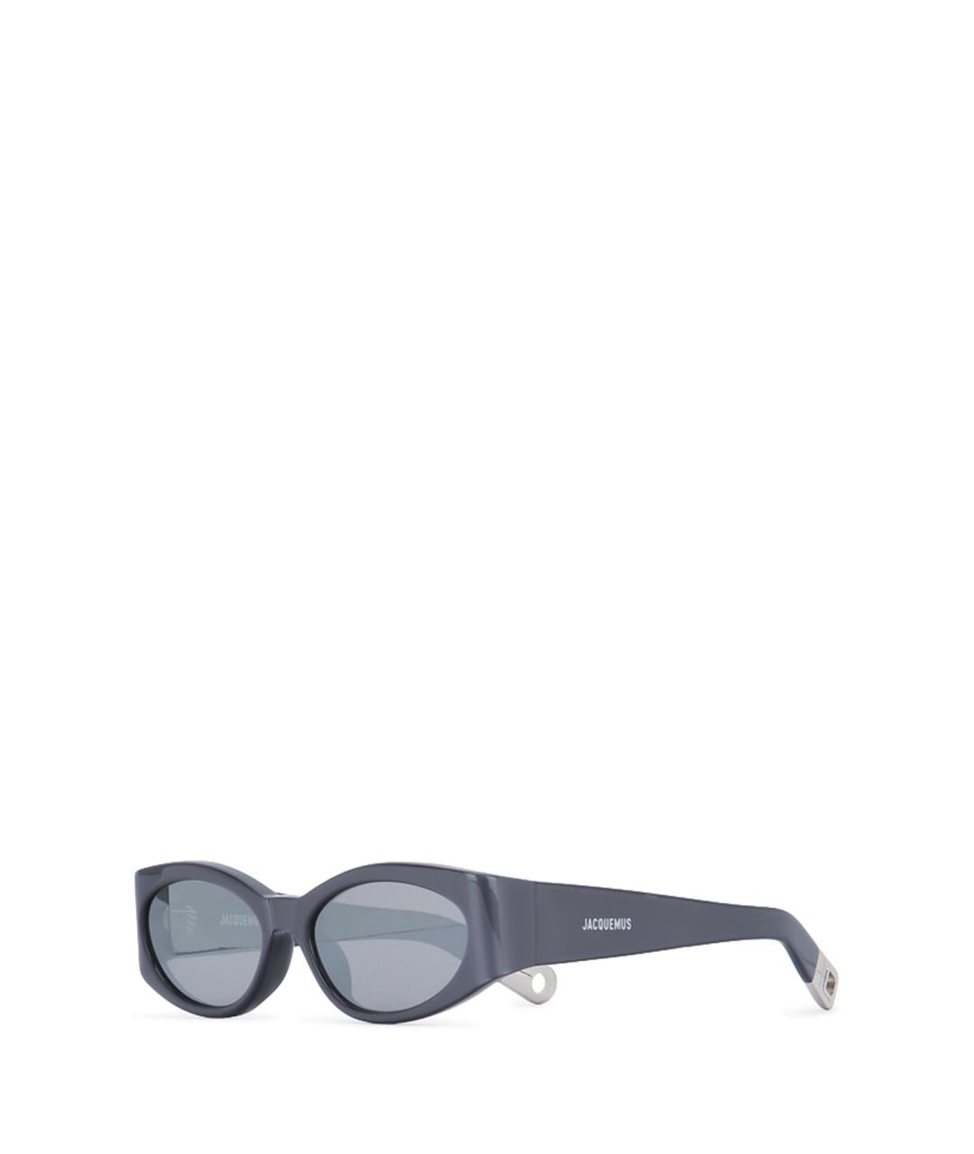 JACQUEMUS Антрацитовые солнцезащитные очки, фото 1