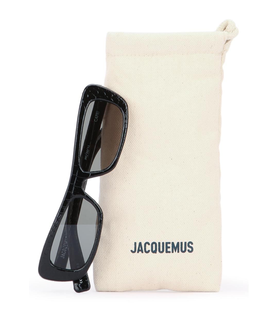 JACQUEMUS Черные солнцезащитные очки, фото 3