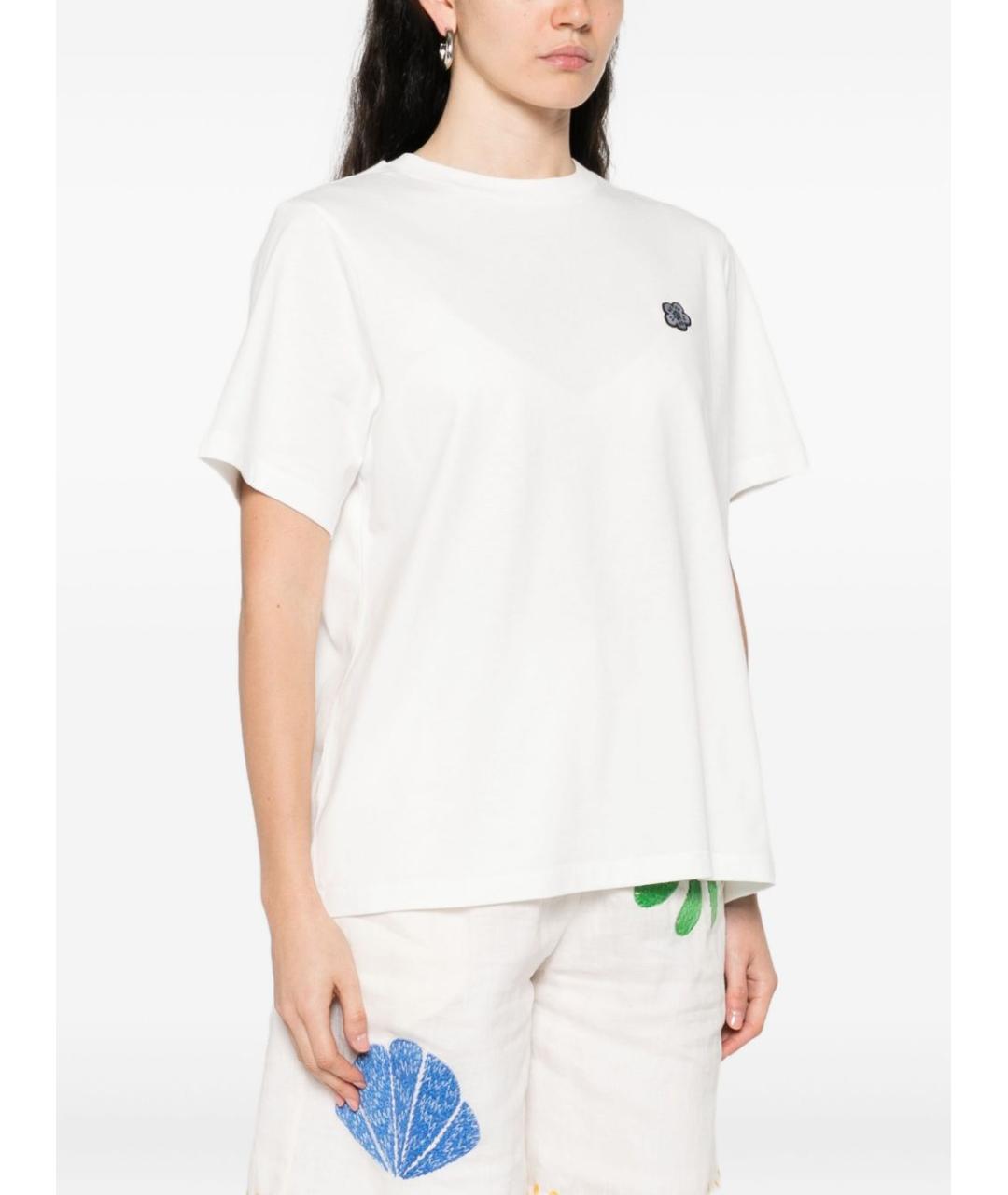 KENZO Белая хлопковая футболка, фото 3