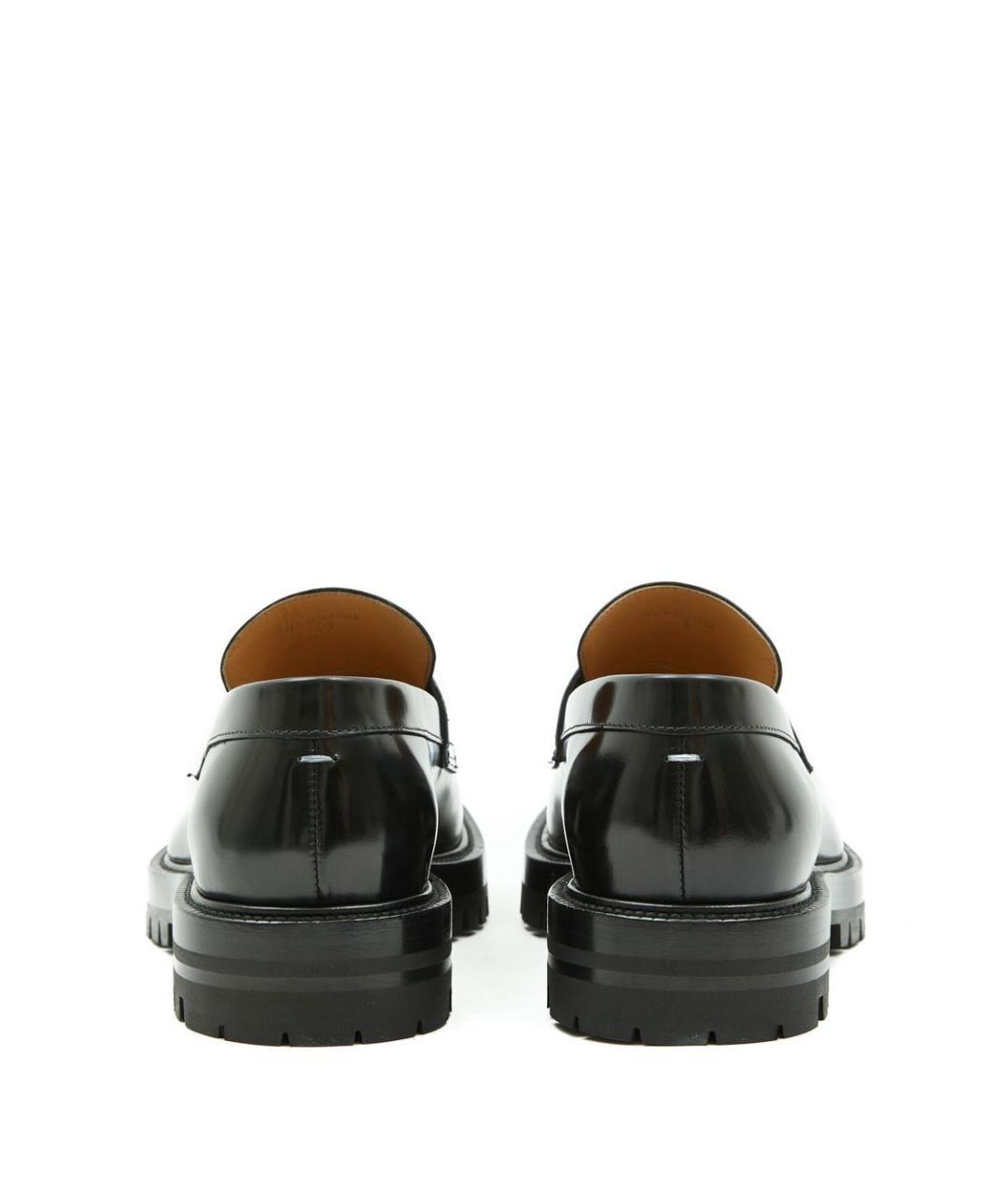MAISON MARGIELA Черные кожаные лоферы, фото 3